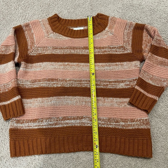 MAURICES Striped Raglan Chunky CrewNeck Fall Vibes Sweater - Picture 6 of 9